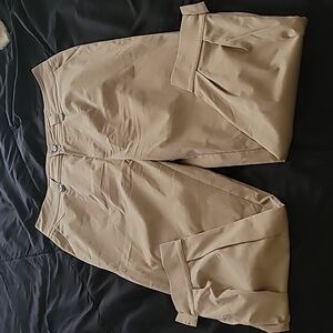 Classic Tan Polyester Trousers XXL